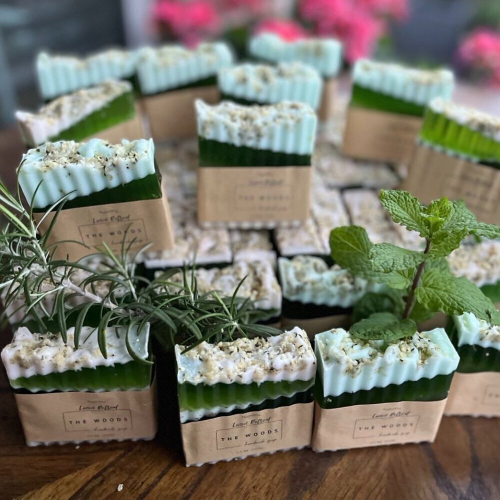 Set of 3 pieces of moisturizing soap "The Woods"  weight 14 oz